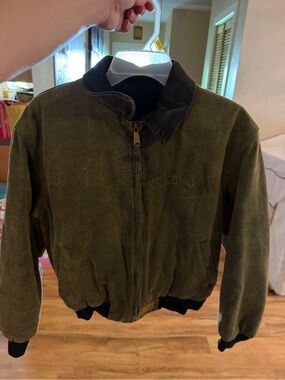 Vintage Walls Western Wear Canvas Bomber Jacket Men’s Medium Distressed Workwear